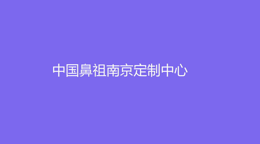 中国鼻祖南京定制中心